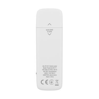Мобільний маршрутизатор 2E PowerLink (MiFi-1 2024) LTE, Wi-Fi6, 1xUSB, 1xCRC9 білий (694743655322) [104696]