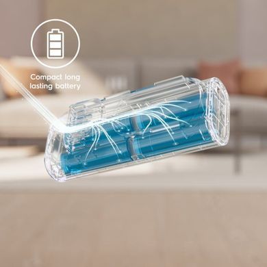 Пилосос Electrolux бездротовий, конт пил -0.3л, автон. робота до 40хв, вага-2.2кг, HEPA12, AutoMode, 5 насадок, сірий (EP71AB14UG) [12363]
