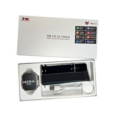 Смарт-годинник HK 10 Ultra 3 49mm. 260 mAh. IP67+Amoled Gold-Black (HK10U3GB) [802655]