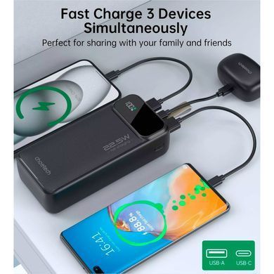 Універсальна мобільна батарея CHOETECH PD22.5W Digital PB 30000mAh (B730) [302463]
