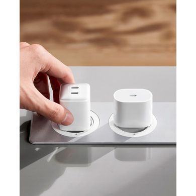 Мережевий зарядний пристрій Anker PowerPort 521 Nano Pro White, 40 W, 2хUSB Type-C (A2038G21) [603241]