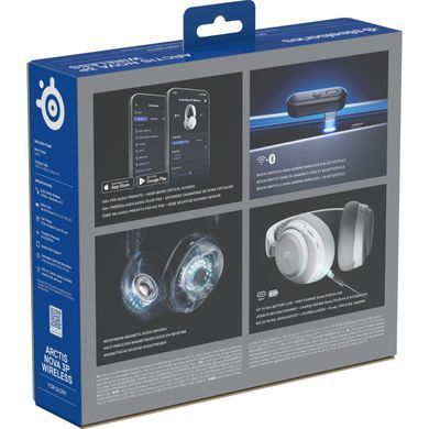 Ігрова гарнітура SteelSeries Arctis Nova 3P Wireless MultiPlatform White (61687) [403550]
