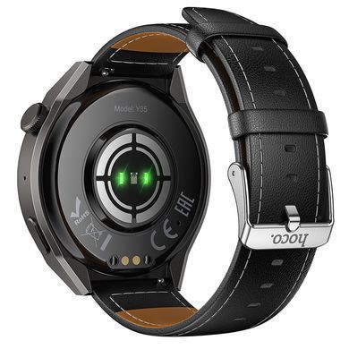 Смарт-годинник HOCO Y35 36mm. 250 mAh. IP67 Smart sports watch(call version) Black (6942007663649) [806410]
