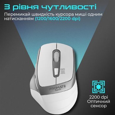 Миша бездротова Promate Samit White (samit.white) [606594]