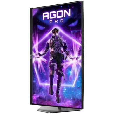 Монітор TFT 24.1" AOC, Ultra-Fast TN eSports, 610Hz, 2xHDMI, DP, USB-hub, HAS, Pivot, чорно-сірий (AG246FK6) [405607]