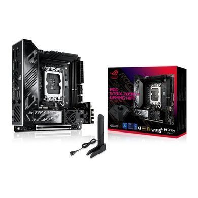 Материнcька плата ASUS ROG STRIX Z890-I GAMING WIFI s1851 Z890 2xDDR5 M.2 DP USB Type-C Wi-Fi BT mITX (90MB1IC0-M0EAY1) [109164]
