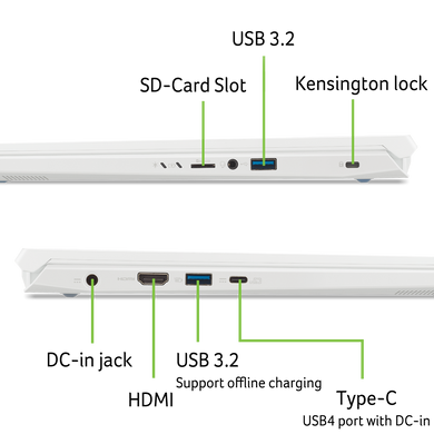 Ноутбук Acer Nitro V 14 ANV14-61-R1RE Pearl White (NH.QTYEU.004) [200146]