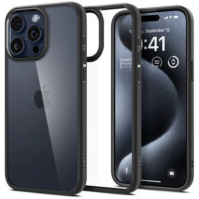 Чохол Spigen для iPhone 15 Pro Max, Ultra Hybrid, Matte Black (ACS06570) [108164]