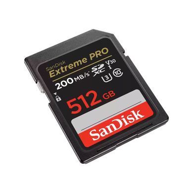 Карта пам'яті SanDisk SD 512GB C10 UHS-I U3 R200/W140MB/s Extreme Pro V30 (SDSDXXD-512G-GN4IN) [108925]