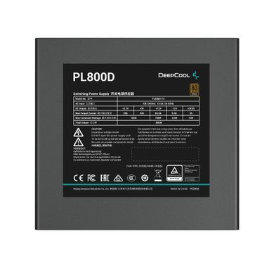 Блок живлення DeepCool PL800D 800W (R-PL800D-FC0B-EU-V2) [608584]