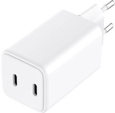 Зарядний пристрій 2xUSB 65W (2xUSB-C) Gan III білий Sandberg (441-56) [402135]