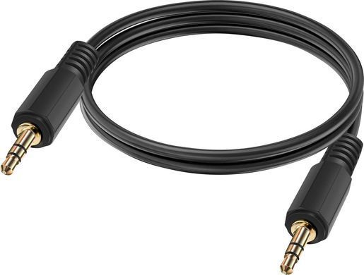 Кабель jack 3.5 > jack 3.5 (M/M) Belkin 1м, чорний (F3Y111BF1M-P) [110936]