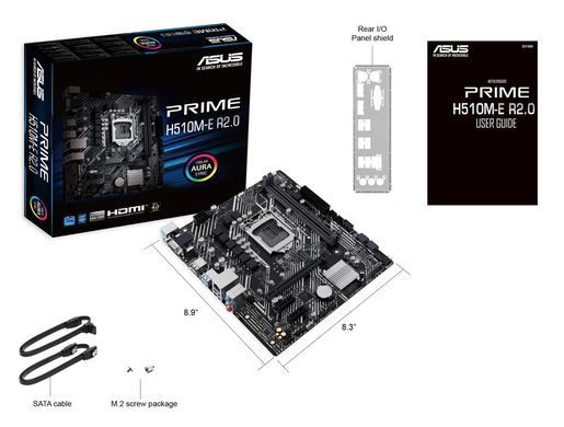 Материнcька плата ASUS PRIME H510M-E R2.0 s1200 H470 2xDDR4 M.2 HDMI DP D-Sub mATX (90MB1FQ0-M0EAY0) [111721]
