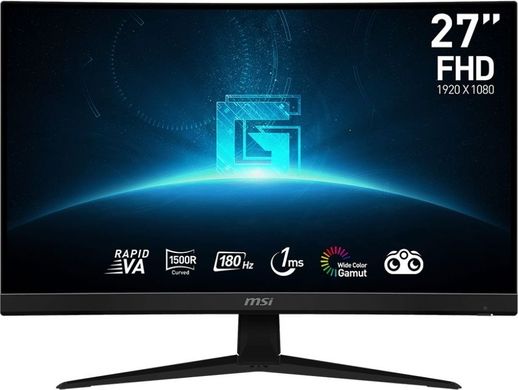 MSI Монітор 27" G27C4-E3 2xHDMI, DP, Audio, VA, 180Hz, 1ms, sRGB 119%, CURVED, AdaptiveSync (9S6-3CA91T-210)