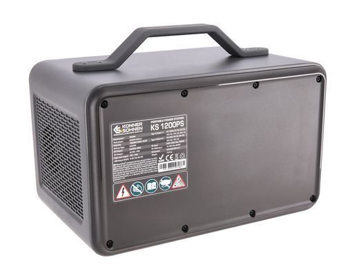 Портативна електростанція Konner&Sohnen KS 1200PS, 1200Вт, 1030Вт/год, LifePo4, Bluetooth, 12.4кг (KS1200PS) [114158]