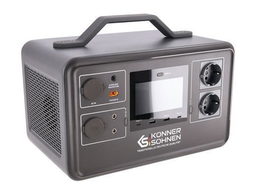 Портативна електростанція Konner&Sohnen KS 1200PS, 1200Вт, 1030Вт/год, LifePo4, Bluetooth, 12.4кг (KS1200PS) [114158]