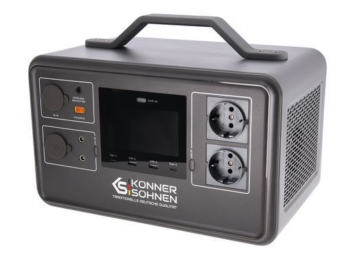 Портативна електростанція Konner&Sohnen KS 1200PS, 1200Вт, 1030Вт/год, LifePo4, Bluetooth, 12.4кг (KS1200PS) [114158]