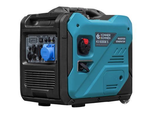 Генератор бензиновий інверторний Konner&Sohnen KS 6000iE S, 230В, 5.5кВт, електростартер, 39.5кг (KS6000IES) [105979]
