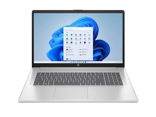 Ноутбук HP 17-cp2042ua 17.3" FHD IPS AG, AMD R5-7520U, 16GB, F512GB, UMA, Win11, сріблястий (D06HDEA) [112992]