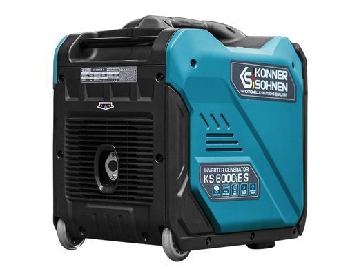 Генератор бензиновий інверторний Konner&Sohnen KS 6000iE S, 230В, 5.5кВт, електростартер, 39.5кг (KS6000IES) [105979]