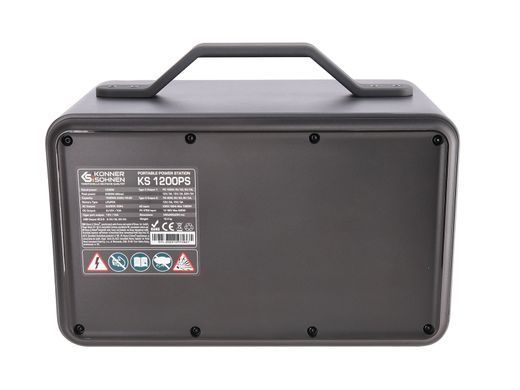 Портативна електростанція Konner&Sohnen KS 1200PS, 1200Вт, 1030Вт/год, LifePo4, Bluetooth, 12.4кг (KS1200PS) [114158]
