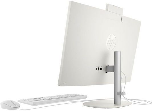 Комп'ютер персональний моноблок HP 240-G10 23.8" FHD IPS AG, Intel U7-155U, 16GB, F512GB, UMA, WiFi, кл+м, 2р, DOS, білий (D1AW7AT) [114507]
