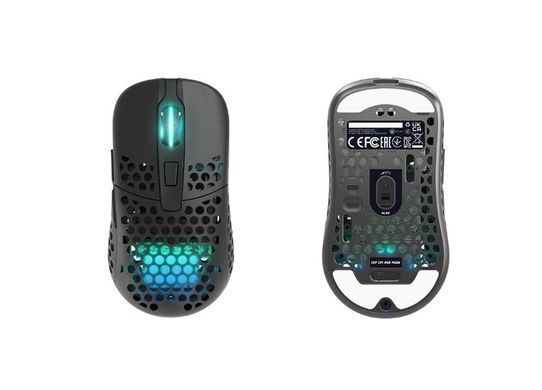 Миша Xtrfy M42, WL/USB-A, RGB, чорний (M42W-RGB-BLACK) [103990]