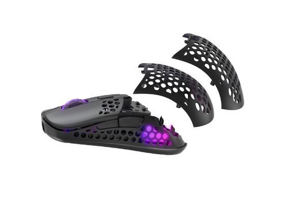 Миша Xtrfy M42, WL/USB-A, RGB, чорний (M42W-RGB-BLACK) [103990]