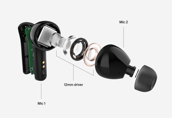 Навушники TWS Belkin Soundform Motion True Wireless, чорний (AUC010BTBK) [107482]