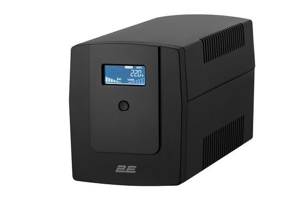 Джерело безперебійного живлення 2E DD1500, 1500VA/900W, LCD, RJ45, USB, 3xSchuko (2E-DD1500) [102980]