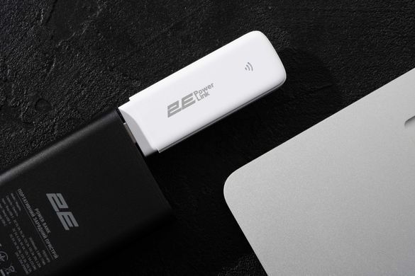 Мобільний маршрутизатор 2E PowerLink (MiFi-1 2024) LTE, Wi-Fi6, 1xUSB, 1xCRC9 білий (694743655322) [104696]