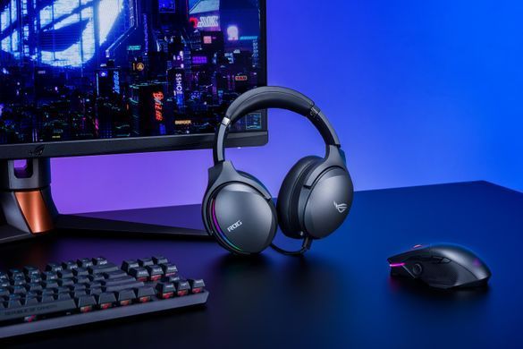 Гарнітура ігрова ASUS ROG Fusion II 500, mini-jack/USB-С, RGB, 1.5м/1.5м, чорний (90YH02W5-B2UA00) [17271]