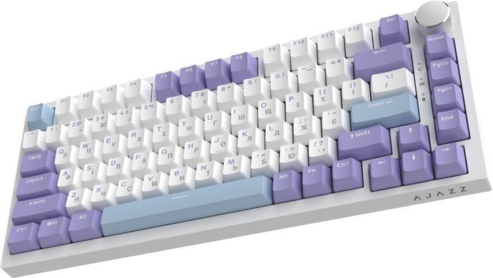 Клавіатура Ajazz AK820 Sea Salt Switch White USB-C (AK820-SS-PWB) [619471]