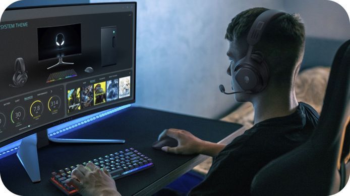 Гарнітура ігрова Dell Alienware Pro Wireless Gaming Headset, чорний (545-BBFS) [113688]