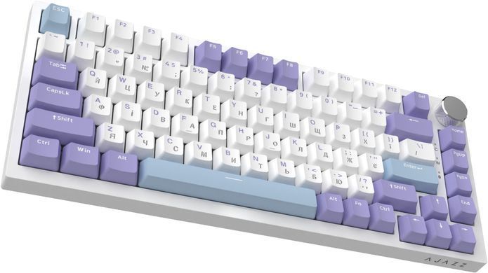 Клавіатура Ajazz AK820 Sea Salt Switch White USB-C (AK820-SS-PWB) [619471]