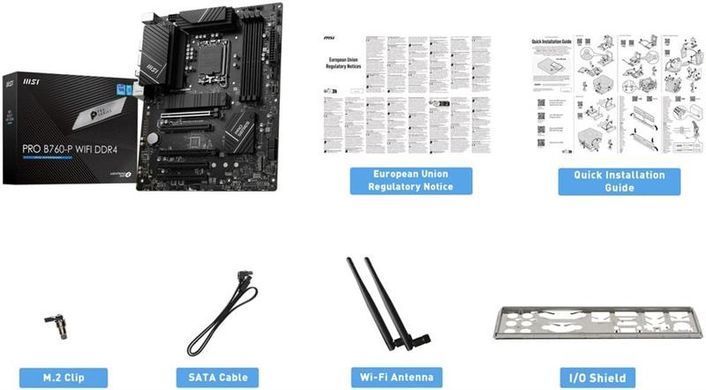 Материнська плата MSI Socket 1700 (PRO B760-P WIFI DDR4) [607698]