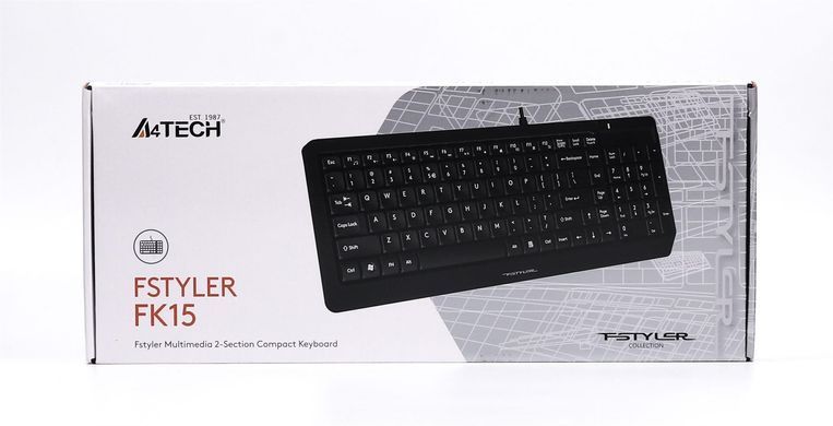 Клавіатура A4Tech Fstyler FK15 Ukr Black (FK15 (Black)) [618782]