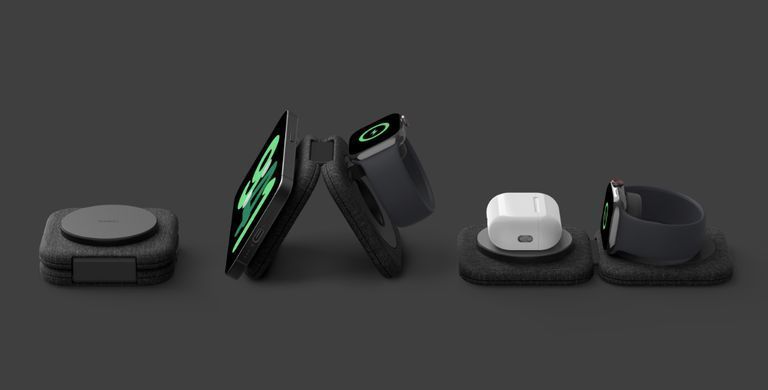 Зарядний пристрій бездротовий Belkin 2в1 15Вт Travel Pad Qi2 (WIZ026VFBK) [109037]
