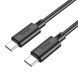 Кабель Hoco X88 Gratified 60W USB Type-C - USB Type-C (M/M), 1 м, Black (6931474783363) [605023], фото 1
