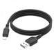 Кабель HOCO X90 Cool silicone charging data cable for iP Black (6931474788405) [803258], фото 5