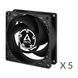 Вентилятор Arctic P8 Black - 5 Pack (ACFAN00153A) [620002], фото 2