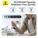Зовнішній акумулятор Baseus EnerFill FC31 Qpow 3 Digital Display Power Bank with USB-C+iP Cables 20000mAh 45W Moon White (E0028D01) [806525], фото 5