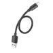Кабель HOCO X96 Hyper charging data cable iP (L=0.25M) Black (6942007609388) [802336], фото 3