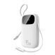 Зовнішній акумулятор Baseus EnerFill FC31 Qpow 3 Digital Display Power Bank with USB-C+iP Cables 20000mAh 45W Moon White (E0028D01) [806525], фото 3