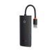 USB-хаб Baseus Lite Series 4-Port USB-A HUB Adapter (USB-A to USB 3.0*4) 25cm Black (WKQX030001) [802740], фото 1