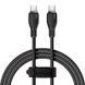 Кабель Baseus Pudding Series Fast Charging Cable Type-C to Type-C 100W 1.2m Cluster Black (P10355702111-00) [803300], фото 1