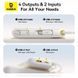 Зовнішній акумулятор Baseus EnerFill FC31 Qpow 3 Digital Display Power Bank with USB-C+iP Cables 20000mAh 45W Moon White (E0028D01) [806525], фото 6