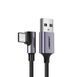 Кабель UGREEN US284 Right Angle USB-A to USB-C Cable 3m (Space Gray) (UGR-70255) [803334], фото 1