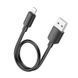 Кабель HOCO X96 Hyper charging data cable iP (L=0.25M) Black (6942007609388) [802336], фото 1