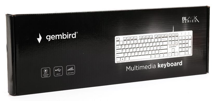 Клавіатура Gembird Ukr White (KB-MCH-03-W-UA) [605904]